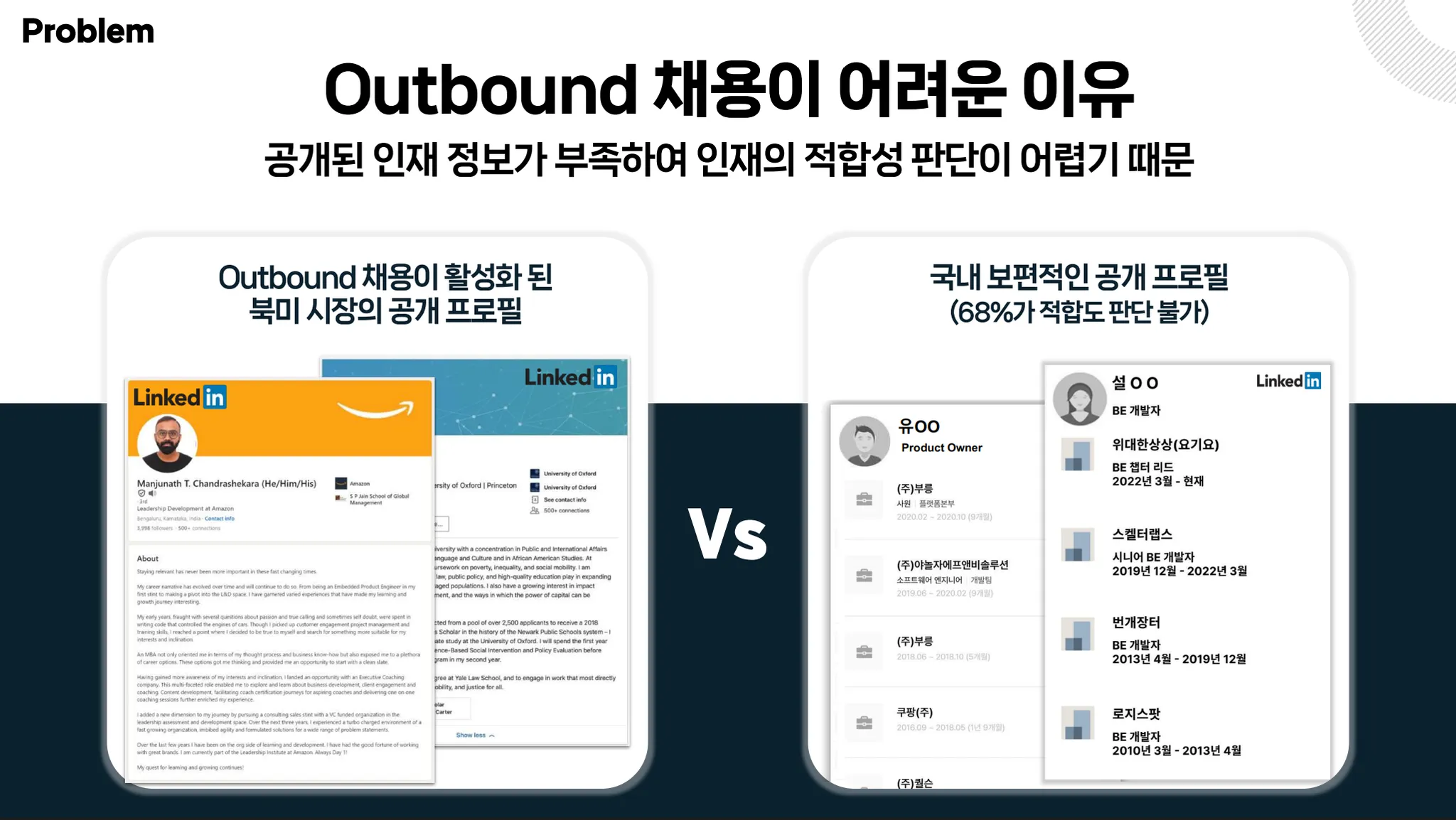 outbound 채용이 어려운 이유